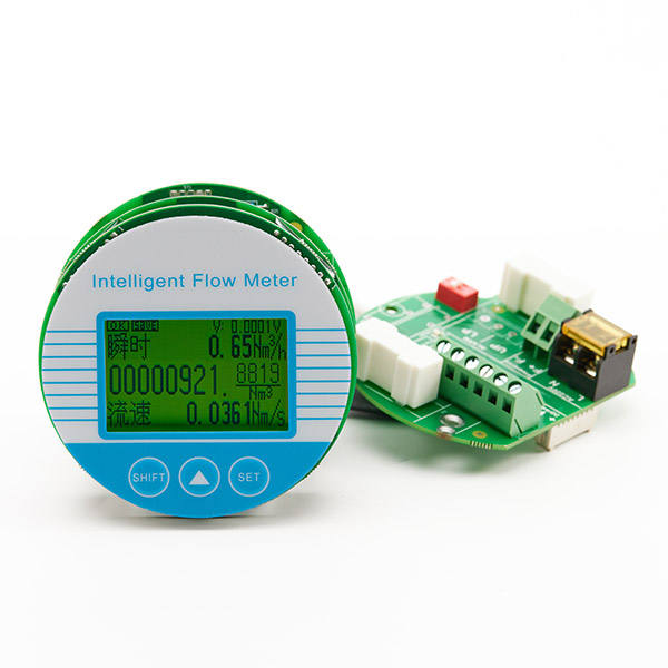 Thermal gas mass flowmeter motherboard